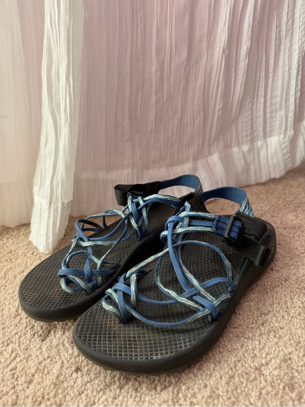 Chaco Blue Strappy Outdoor Sandals